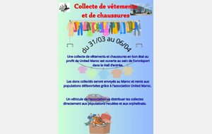 Lever de rideau dans le cadre d'une collecte de vêtements pour le Maroc