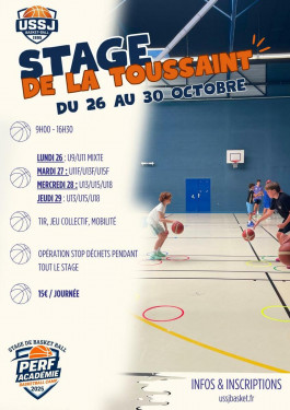 Stage de Toussaint 2026