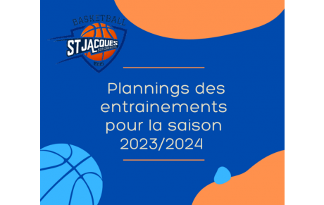 PLANNING DES ENTRAINEMENTS 