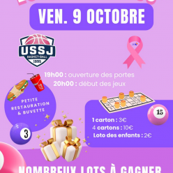 Loto de l'USSJ Basket Ball Spécial Octobre Rose